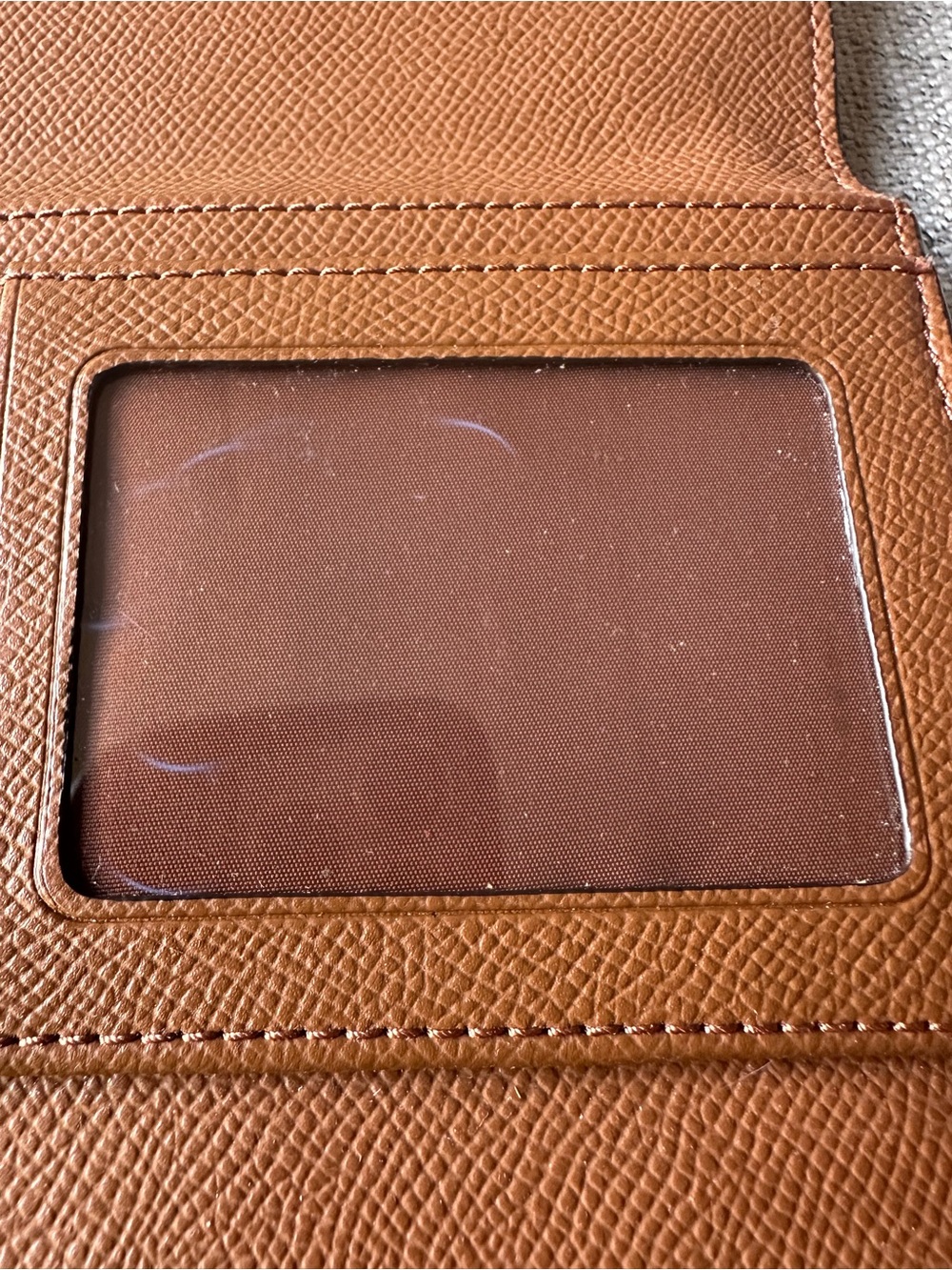 Coach Tri-fold Leather Wallet in Cognac Brown - Picture 4 of 14